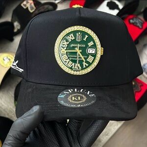 Green and Gold Watch snapback BB